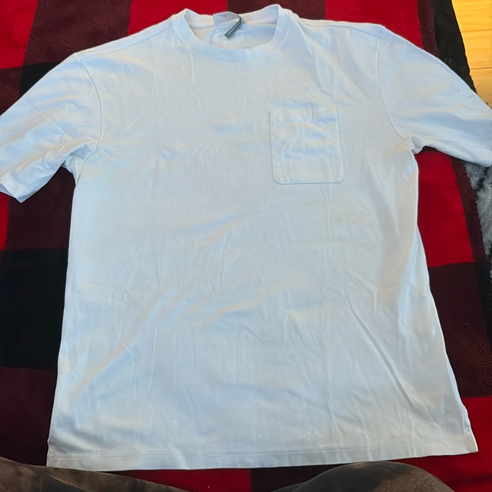 PRADA WHITE ELEVATED POCKET TEE - Picture 8 of 11